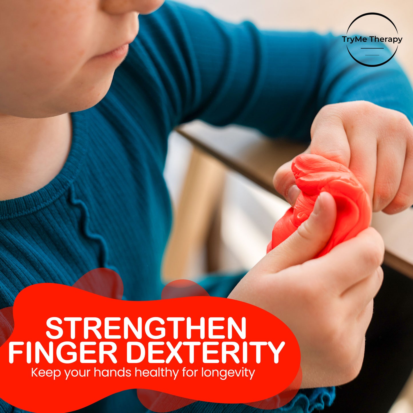 TryMe Therapy Putty for Adults and Kids - Hand Equipment Occupational Tools - Hand Exercise Putty Physical Therapy Putty Kit